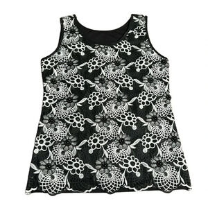 Floral Top , XS, Lace,sheer,lined,crochet,beaded, NWT PTP 16”, fairy,whimsigoth